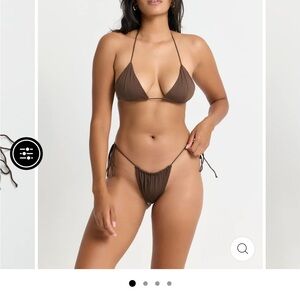 Riot Swim Bixi Chocolate Bikini Set